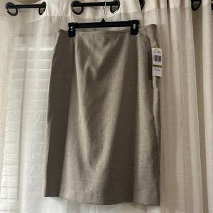 Le Suit Tan Pencil Skirt